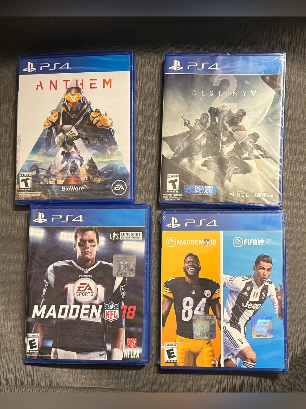 NEW PS4 Game Lot Bundle (4 Games) ALL Factory Sealed